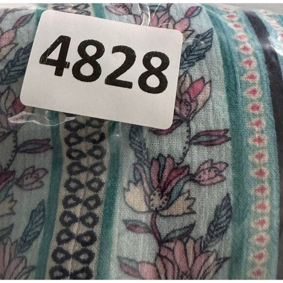 J. Jill Large Petite Made in India 3/4 Sleeve Blue Boho Top - Picture 9 of 9